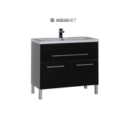 Тумба для раковины Aquanet Верона 100 напольная 1 ящик 2 дверцы Черная
