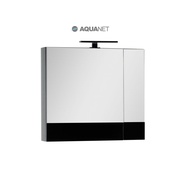 Шкаф-зеркало Aquanet Верона 70 черный