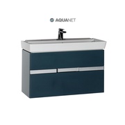 Тумба для раковины Aquanet Виго 100 сине-серый