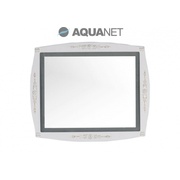 Зеркало Aquanet Виктория 90 белый глянец/золото