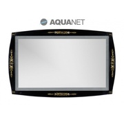 Зеркало Aquanet Виктория 120 черный глянец/золото