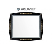 Зеркало Aquanet Виктория 90 черный глянец/золото