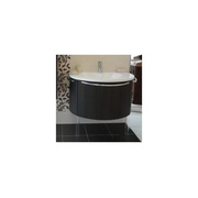 Тумба для раковины Arbi Inka L293M 95x37/50x49 см, черный, ручки-brill