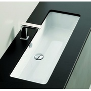Раковина ArtCeram Gea 90x33 см встраиваемая снизу без отверстия под смеситель