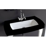 Раковина ArtCeram Jazz 91.5x48 см черный/белый