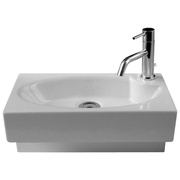 Раковина AXA Deca White Stone 44x25x20 см подвесная