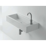 Раковина AXA Hox Large White Stone 70x30x13 см подвесная/накладная правая