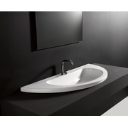 Раковина AXA Kart White Stone 106x48x17 см встраиваемая