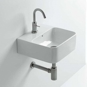 Раковина AXA Normal White Stone 02C 35x35x13 см подвесная/накладная