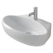 Раковина Azzurra Clas 65x48 см с отверстием под смеситель белый