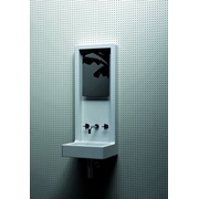Раковина Azzurra Nook 45x45x114.5 см подвесная с литой панелью для зеркала 3 отв. для смесителя