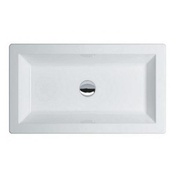 Раковина Azzurra Thin 75x40 см встраиваемая сверху, без отверстия под смеситель