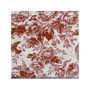 Раковина Bathco TOULOUSE Toile de Jouy rojo (красный)