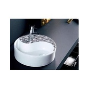 Раковина Bathco YIN YANG с декором 40x12 белая