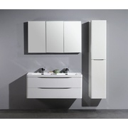 Тумба для раковины BelBagno Ancona-N 120 см, 2 чаши белый глянец