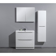 Тумба для раковины BelBagno Ancona-N 80 см напольная белая волна