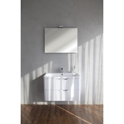 Тумба для раковины BelBagno Ancona 80 см с 1 выдвижным и 1 выкатным ящиками белый глянец