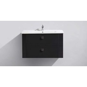 Тумба для раковины BelBagno Atria 100x47x50 см подвесная с 2 выкатными ящиками антрацит