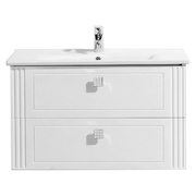 Тумба для раковины BelBagno Atria 1000-2C-SO-BL 100x47x50 см подвесная с 2 выкатными ящиками белый глянец