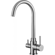 Смеситель для кухонной мойки BelBagno с краном для питьевой воды, нержавеющая сталь, исполнение сатин