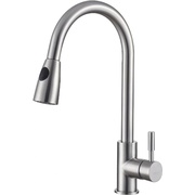 Смеситель для кухонной мойки BelBagno двухрежимный, нержавеющая сталь, исполнение сатин