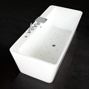 Акриловая ванна BelBagno 181x81 см + аэромассаж A хром
