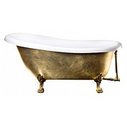 Акриловая ванна BelBagno 170 см золото ножки золото