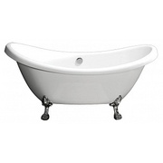Акриловая ванна BelBagno 185.2 см белая ножки хром