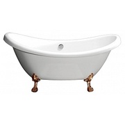 Акриловая ванна BelBagno 185.2 см белая ножки бронза