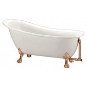 Акриловая ванна BelBagno 170x81 см белая ножки бронза