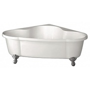 Акриловая ванна BelBagno 150x150 см белая ножки хром