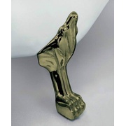 Акриловая ванна BelBagno 147x78 см белая ножки бронза