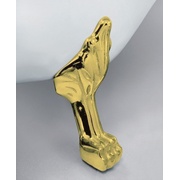 Акриловая ванна BelBagno 147x78 см белая ножки золото