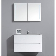 Тумба для раковины BelBagno Clima BB800JH1CC/BL-BB1380L 80 см белый глянец