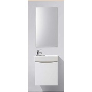 Тумба для раковины BelBagno Mini 50x26x52 см левый белый пепел
