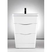 Тумба для раковины BelBagno Piramide PIRAMID-800-2C-PIA-BL 80 см белый глянец