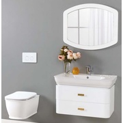 Тумба для раковины BelBagno Prado 80x48x53 см подвесная черный глянец