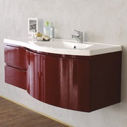 Тумба для раковины BelBagno Prospero 120.5x48x48 см правая красная