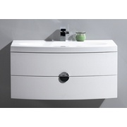 Тумба для раковины BelBagno Senso 92 см белый глянец