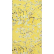Виниловые обои Bellocasa Van Gogh 17143 Желтые, цветы 53х1005 см.