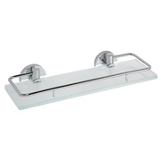 Полка Bemeta Omega 104102212 стеклянная с рельсами 60 см
