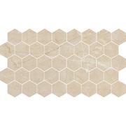 Мозаика Caramelle Marble Porcelain Nuvola beige полированная гексагон