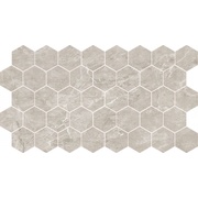 Мозаика Caramelle Marble Porcelain Nuvola grigio полированная гексагон