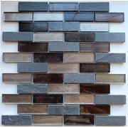Мозаика Caramelle Naturelle 8 мм Alcantara nero