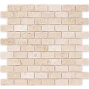 Мозаика Caramelle Pietrine 4 мм Botticino POL 23x48х4