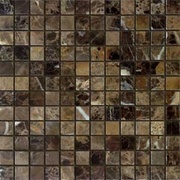 Мозаика Caramelle Pietrine 4 мм Emperador Dark POL 23x23х4