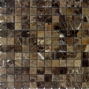 Мозаика Caramelle Pietrine 4 мм Emperador Dark POL 23x48х4
