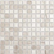 Мозаика Caramelle Pietrine 4 мм Travertino Silver MAT 23x23х4