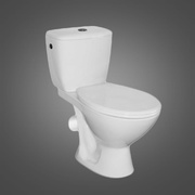 Унитаз-компакт Cersanit Koral 65x35.5 см с сиденьем косой выпуск