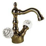 Смеситель для раковины Cezares Atlantis ATLANTIS-LS2-02-Sw ручки Swarovski бронза